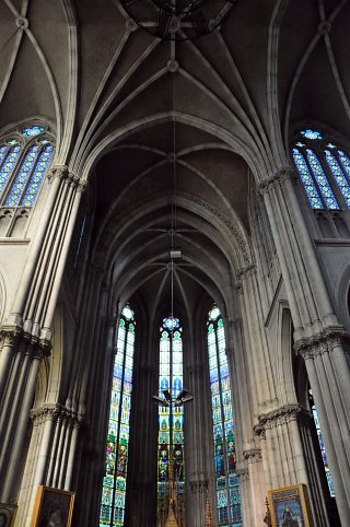 La voûte du chœur et de la croisée du transept