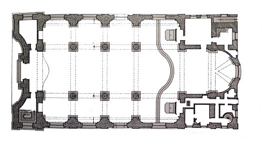 Plan de l'église Saint-Sébastien