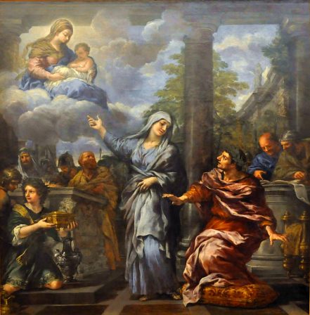 Pierre de Cortone (1596–1669) : «La Sibylle de Tibur annonçant à Auguste l'avènement du Christ»