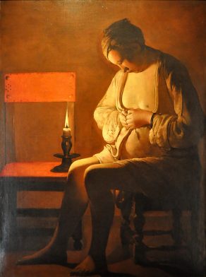 «La Femme à la puce» de Georges de La Tour (1593–1652), huile sur toile, vers 1638