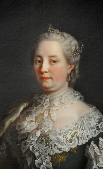 «Portrait de Marie–Thérèse impératrice» attribué à Martin Mytems (1695–1770), détail