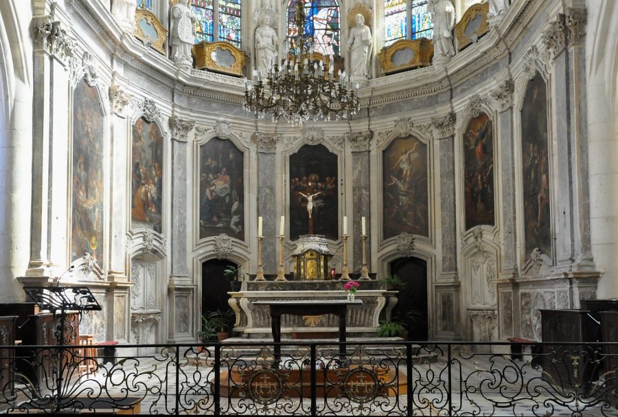 Le chœur tel qu'il a été conçu par les jésuites