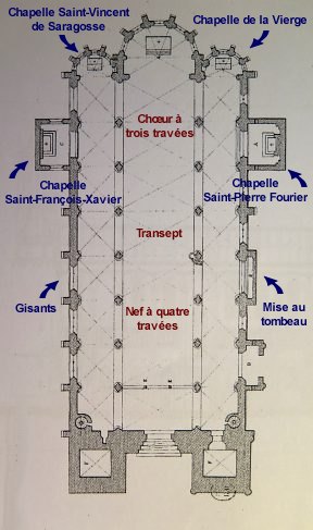 Plan de l'église Saint-Martin