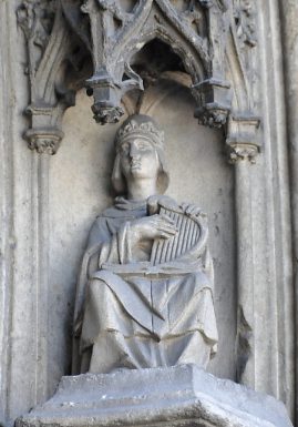 Le roi David et sa lyre