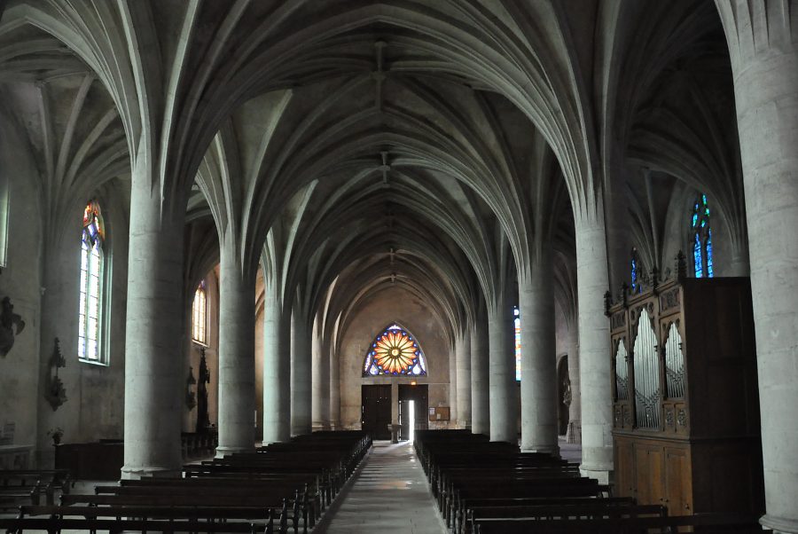 La nef vue du chœur