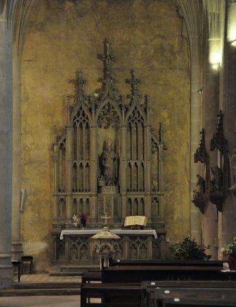 Le retable de Saint-Nicolas dans l'absidiole sud