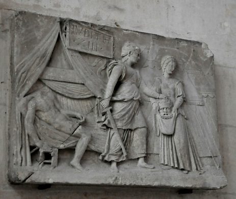 «Judith et Holopherne», bas-relief du début du  XVIIe siècle