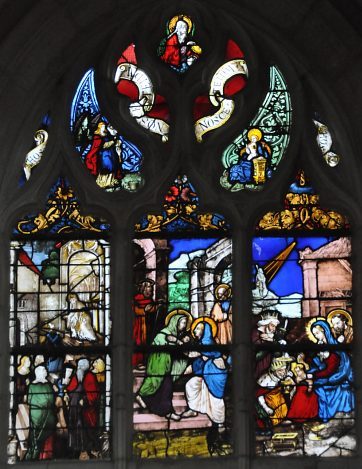 Verrière de la baie 21 dans la chapelle Notre–Dame des Victoires