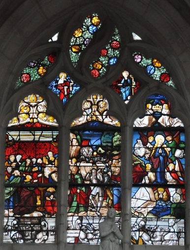 Verrière de baie 23 dans la chapelle Notre-Dame des Victoires