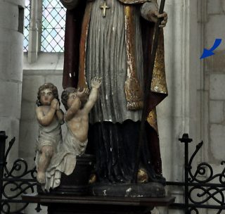 Chapelle nord : le contrefort est très visible