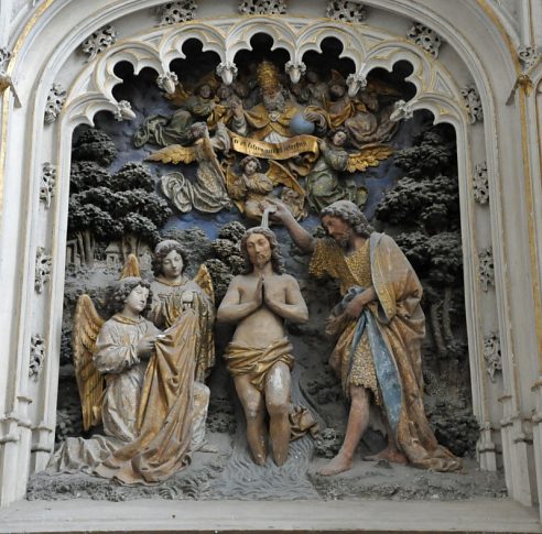 Chapelle Saint-Jean-Baptiste Le retable du baptême du Christ