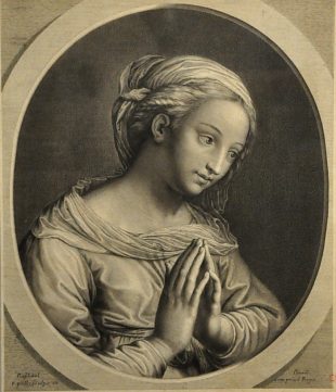 «Virgini Matri» d'après Raffaello Sanio, dit Raphaël (14831520) «Virgini Matri» d'après Raffaello Sanio, dit Raphaël (14831520)