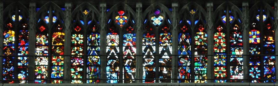 Galerie au bas de la rose du transept sud