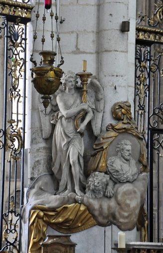 Saint Marc et le lion accompagnés d'un ange