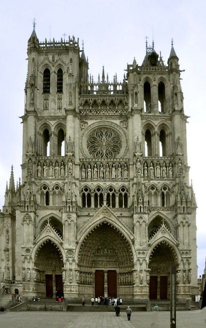 La façade occidentale de la cathédrale d'Amiens
