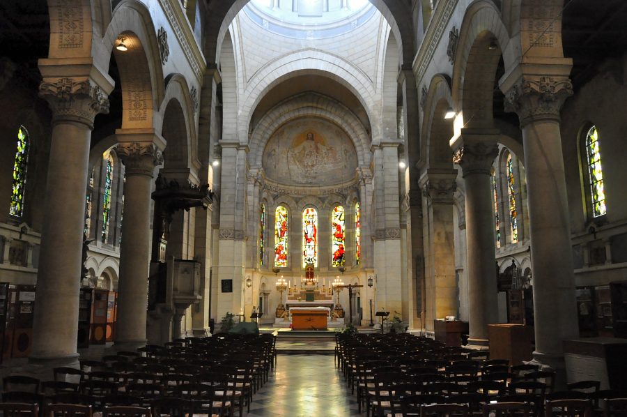 Vue d'ensemble de l'église du Sacré Cœur d'Amiens (1891)