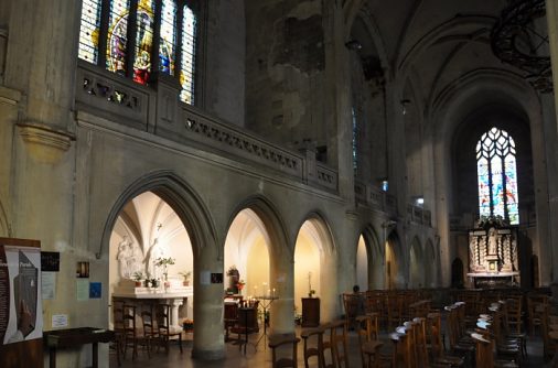 Bas-côté nord et chapelle de la Vierge