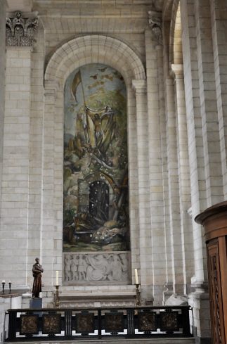 Toile de Marret dans le transept