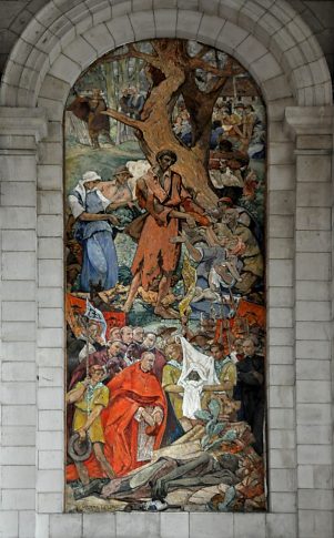 Toile de Marret dans le bras nord du transept