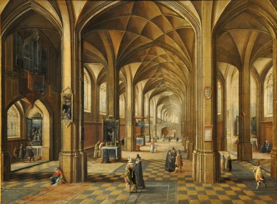 «Intérieur d'église» de Hendrick II van Steenwyck (vers 1580–1649)