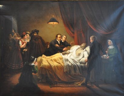 «La mort de Mažet» d'Henri Auguste César Serrur (1794–1865)