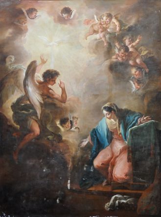 Tableau : «L'Annonciation», auteur non précisé Tableau : «L'Annonciation», auteur non précisé