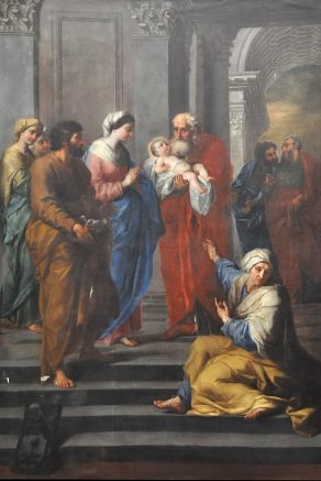 Tableau : «Présentation de Jésus au temple», auteur non précisé Tableau : «Présentation de Jésus au temple», auteur non précisé