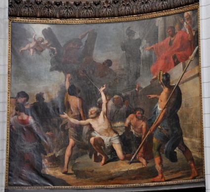 Tableau : «Le Martyre de saint André» de Jean Bardin, 1770 Tableau : «Le Martyre de saint André» de Jean Bardin, 1770