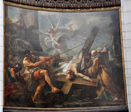Tableau : «Le Martyre de saint Pierre» de Jean Berthelemy, 1778 Tableau : «Le Martyre de saint Pierre» de Jean Berthelemy, 1778