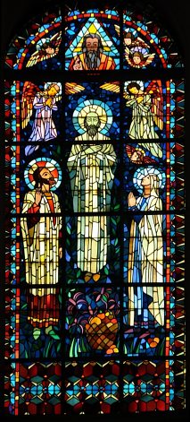 Vitrail : «La Mort de saint Joseph» Vitrail : «La Mort de saint Joseph»