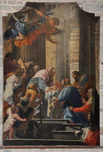 «Présentation de Jésus au temple», copie d'un tableau de Simon Vouet
