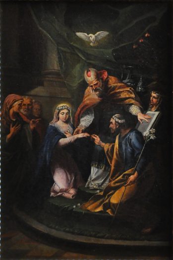 «Le Mariage de la Vierge», tableau anonyme
