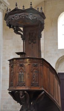 Caen, abbaye-aux-Dames, la chaire