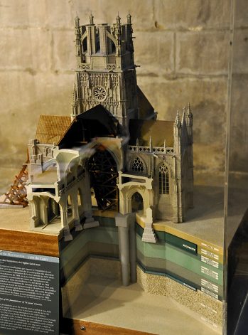 Maquette de l'église Saint-Jean et son sous-sol