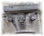 Eglise Saint-Nicolas à Caen, chapiteau sur une colonne du narthex