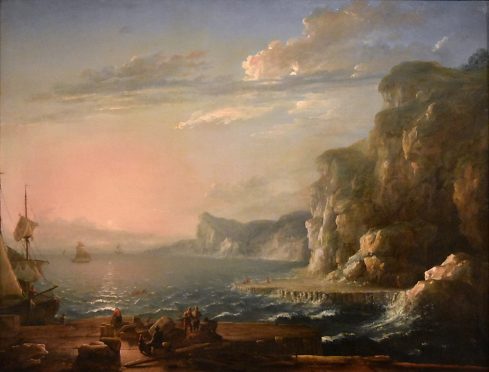 «Le Soleil couchant» ou «Vue des environs de Dieppe»