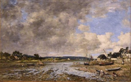 «Paysage aux lavandières»