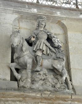 Chapelle Saint-Martin : Saint Martin  cheval (XVIe siècle)