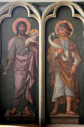 Les peintures murales dans le chœur, XIXe siècle