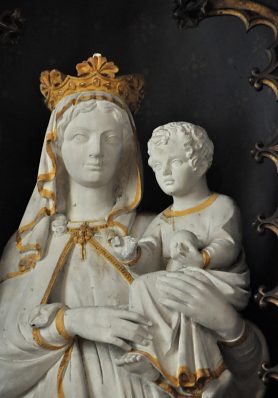 Statue de la Vierge à l'Enfant (partiel), XIXe siècle
