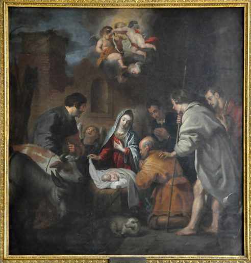 Tableau «L'Adoration des bergers», auteur inconnu