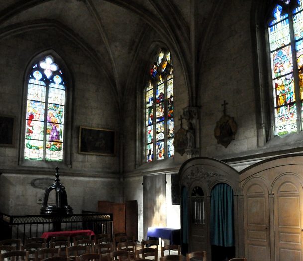 La chapelle du baptistère dans le bas-côté nord