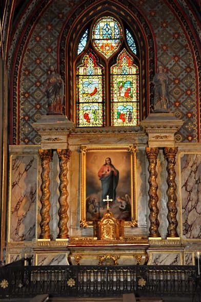 Le retable de la chapelle du Sacré-Cœur