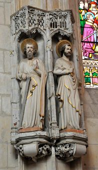 Statues de saint Simon et de saint Jude