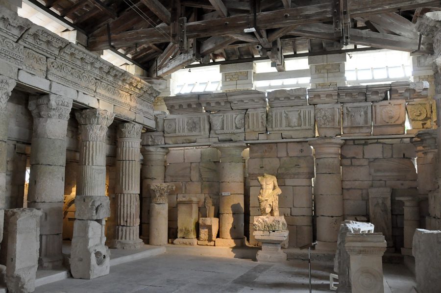 Le musée lapidaire dans l'ancien abattoir