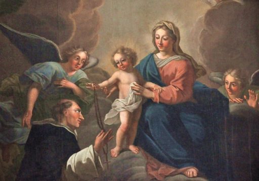 «La Vierge remettant le Rosaire à saint Dominique»