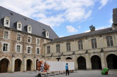 Le cloître de l'ancienne abbaye