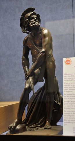 Statuette en bronze de Philopœmen, guerrier grec