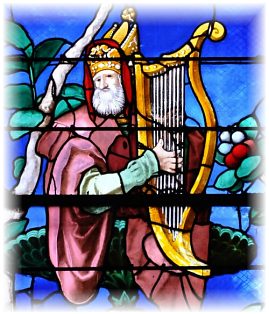 Le roi David et sa lyre
