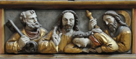 Jésus et les Apôtres dans la prédelle Jésus et les Apôtres dans la prédelle